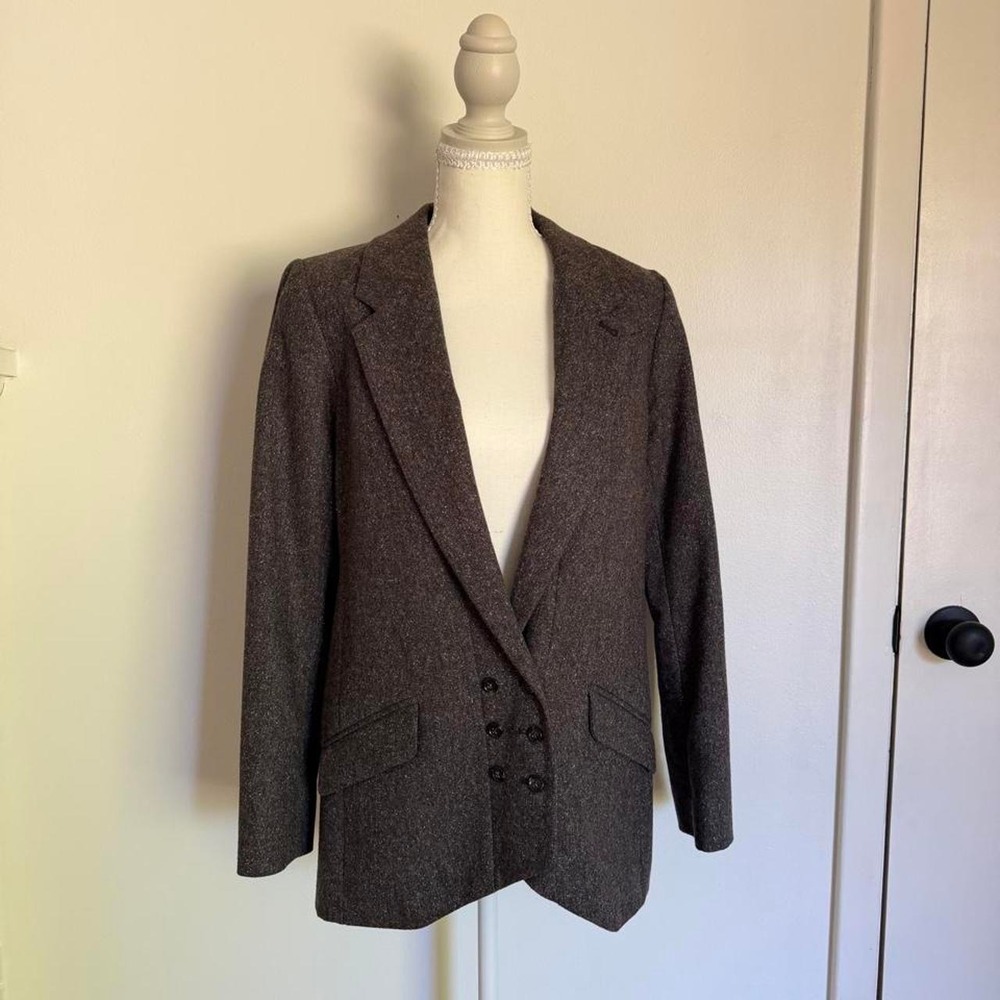 Vintage Pendleton Portland Collection 100% Wool Tweed Blazer Made in USA S